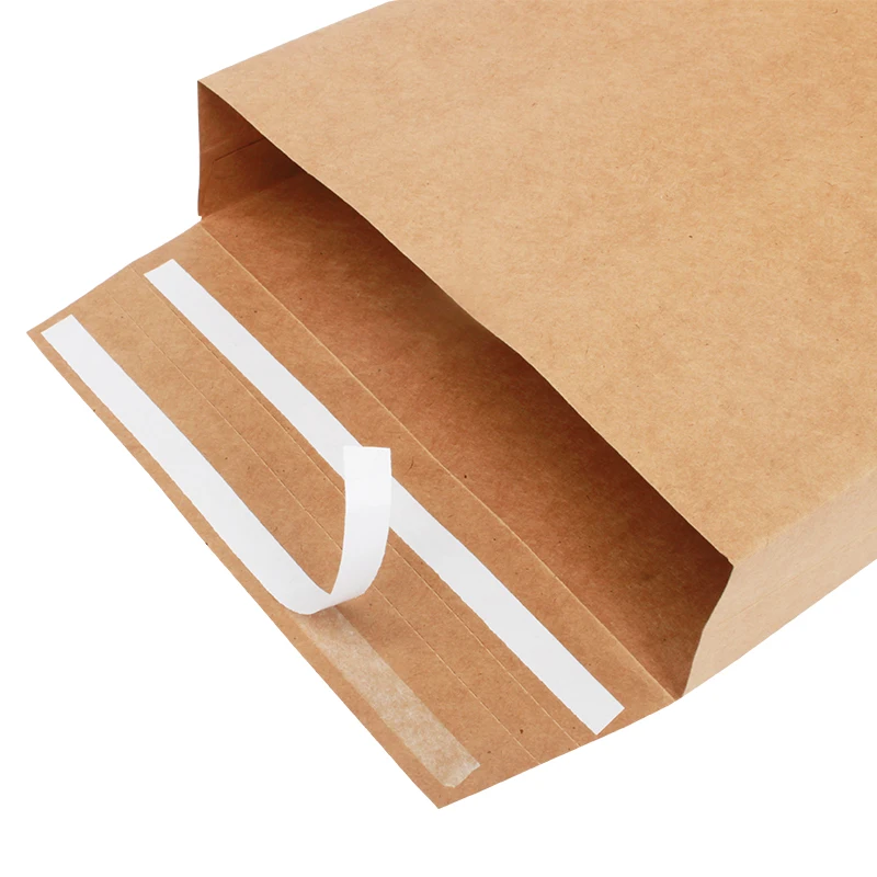 Spot yellow kraft paper envelope bag document paper bag shockproof express envelope bag customization