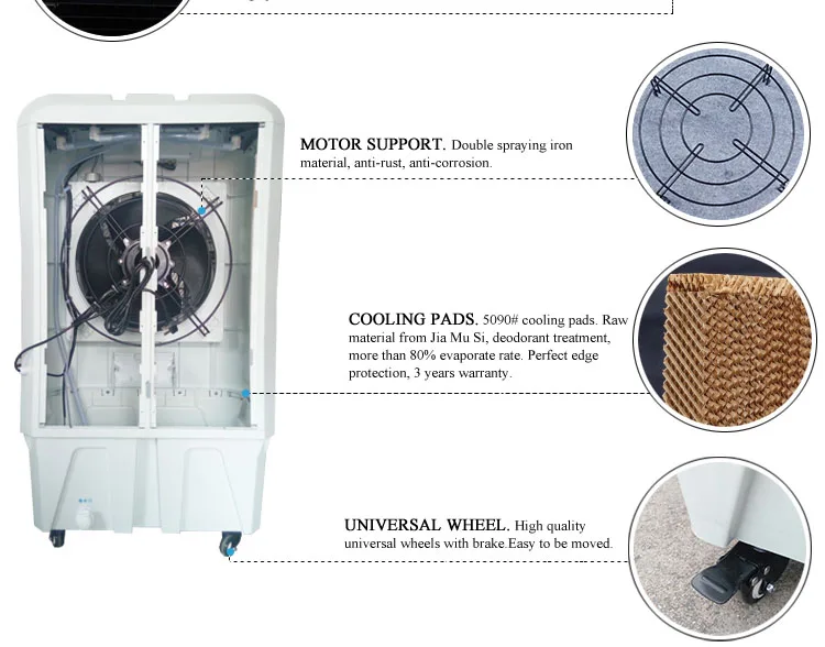Mobile Air Cooler, Plastic, 3-Speed - detail 4
