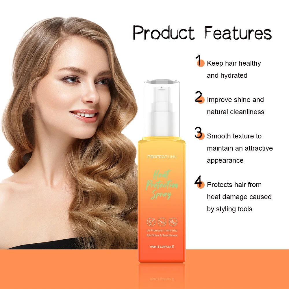 Heat Protect Spray China Manufacturer Organic Jojoba Oil Silky Hair