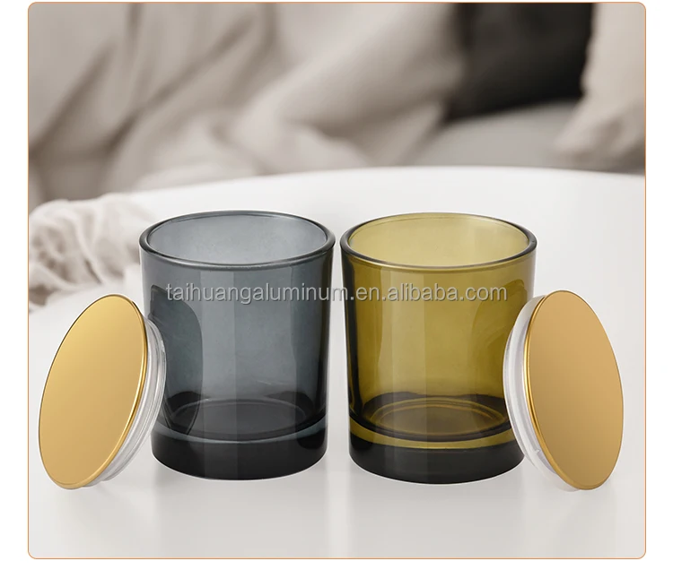 Custom Luxury Candle Vessels - Unique Black Glass Jars