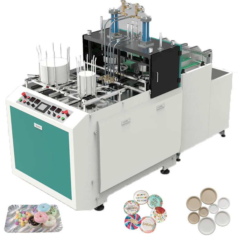 High Speed Full Automatic Disposable Paper Plate Making Machine Price With Low Cost
