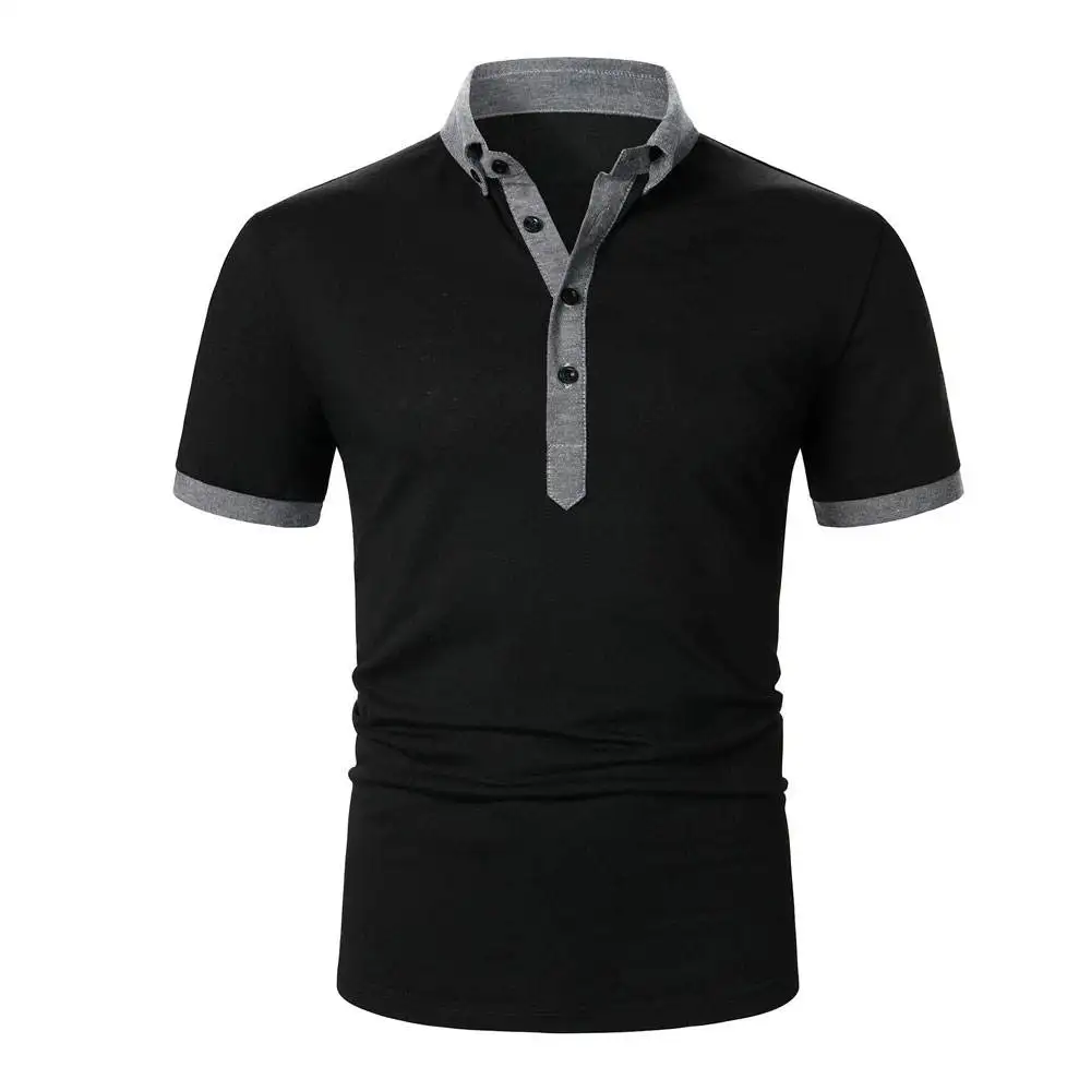 Hot Sale Custom Men's for Shirt 100% Cotton Pocket Quick Dry Anti-Wrinkle Short Sleeve Sport Golf Print Breathable Customized