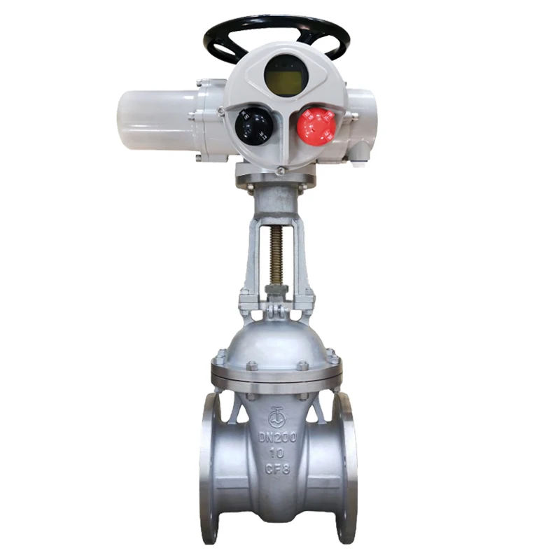 Explosion-proof On/off Type Electric Falnge Gate Valve Stainless Steel Pn16 Pn25 380V Multi-turn Motorized Electric Actuator