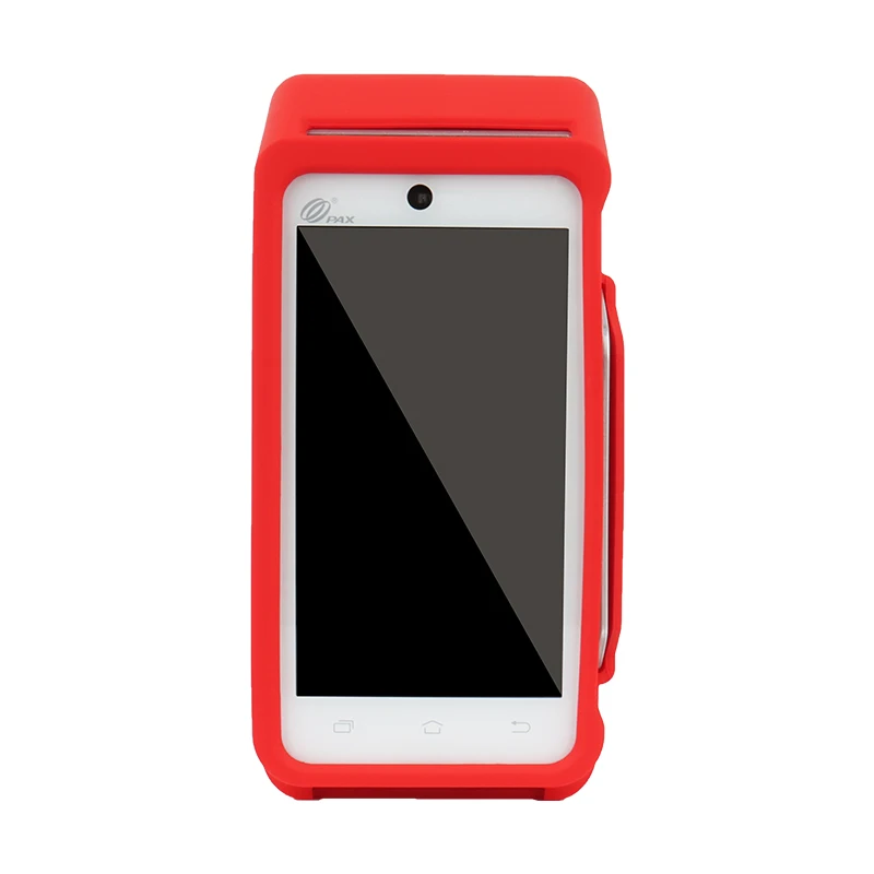 Color Red A910 Production customized for POS terminal protective shell Non-slip anti-drop dustproof silicone protective cover