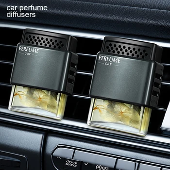 mini car perfume flavoring bottle glass air freshener vent auto air fresheners flavoring for cars