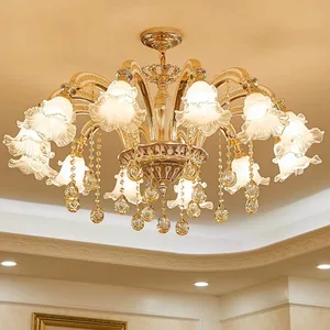 Zeal Lighting Decorative Home Restaurant Retro Style European Traditional Crystal Chandeliers Lights