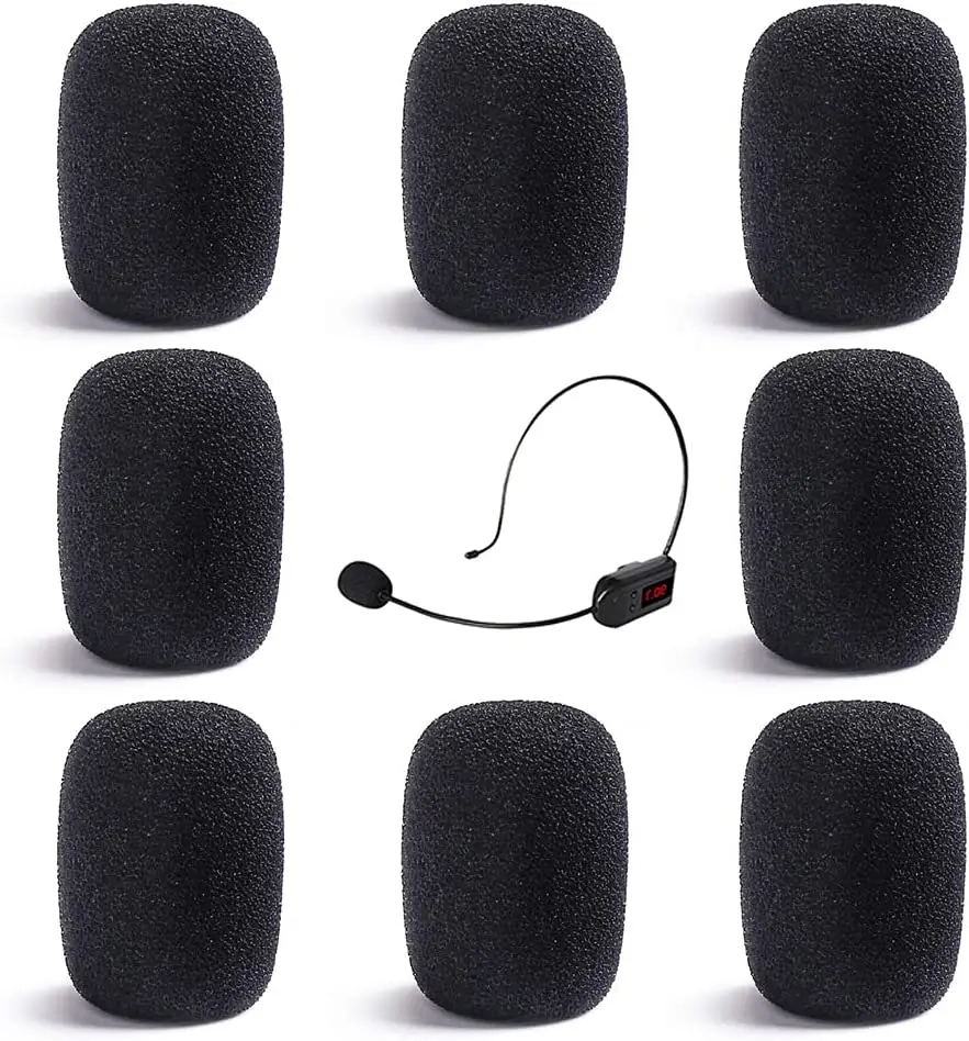 Custom Size Headset Microphone Foam Covers,Foam Microphone Windshields Headset Microphone Head