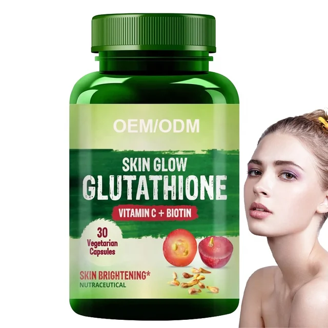 Health Product ODM OEM Vitamin C Biotin Supplements support Detoxication pills Skin Whitening Glutathione Capsules