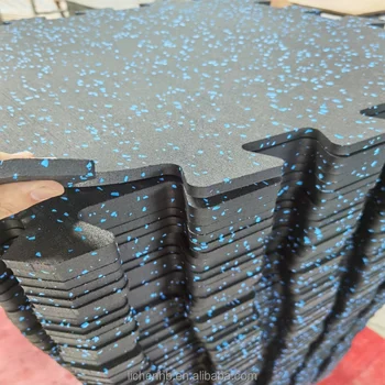 Factory best price Heavy duty interlocking rubber mat shock absorbing rubber floor 10mm anti slip rubber flooring tiles for gym