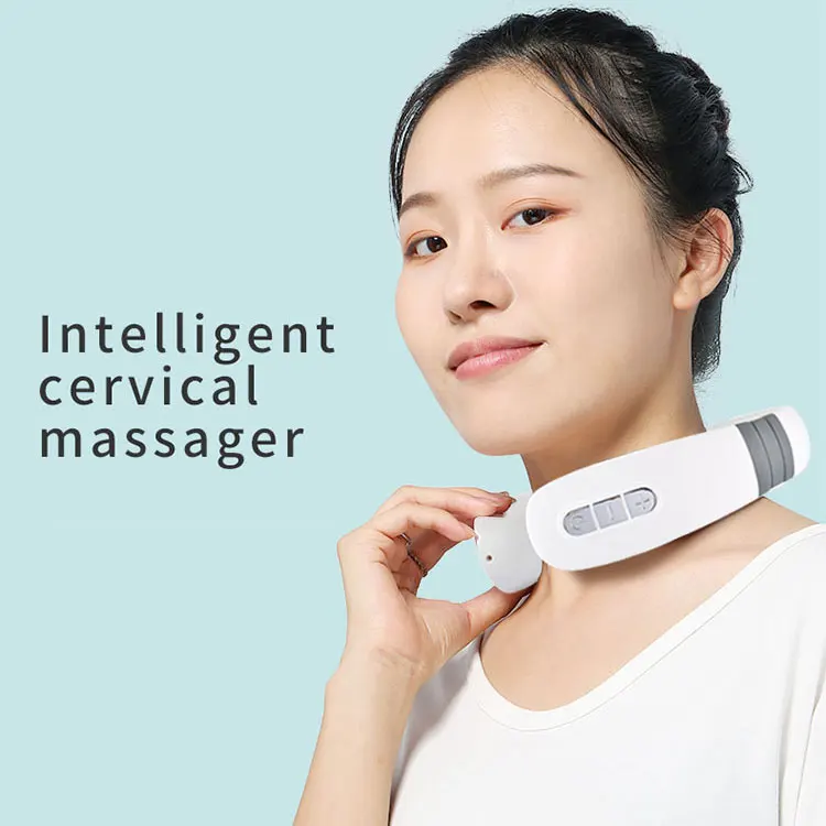 Neck Massager, Intelligent Electric Pulse Neck Massager with Heat, Portable  & Wireless, with 3 Modes, Electromagnetic Neck Massager for Pain Relief for  Home Office 