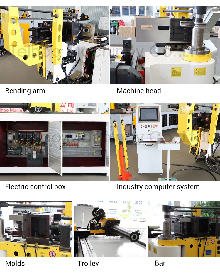 Telhoo DW75CNC Electric Hydraulic Mandrel Automatic CNC Pipe and Tube ...