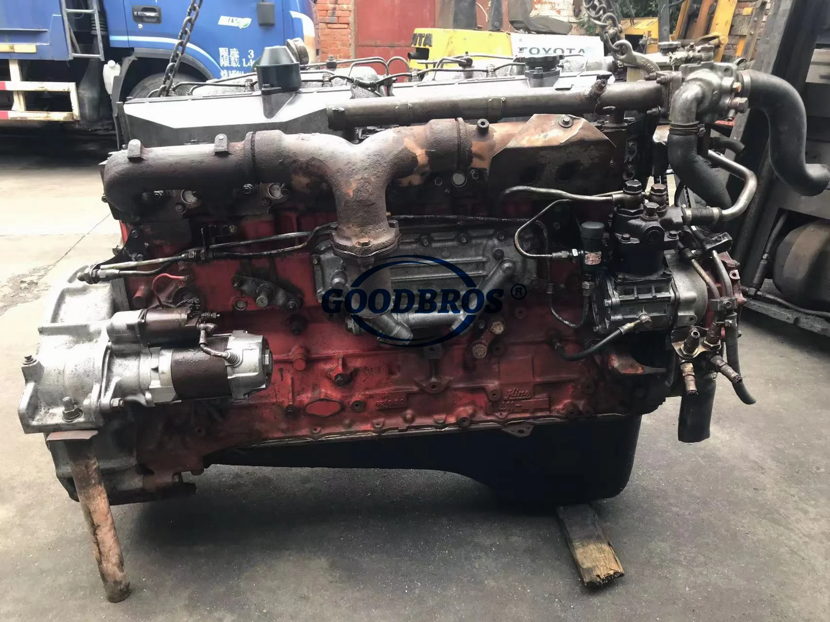 Used Original Hino Engine EK100 EM100 EH700 E13C - Diesel, Fast ...