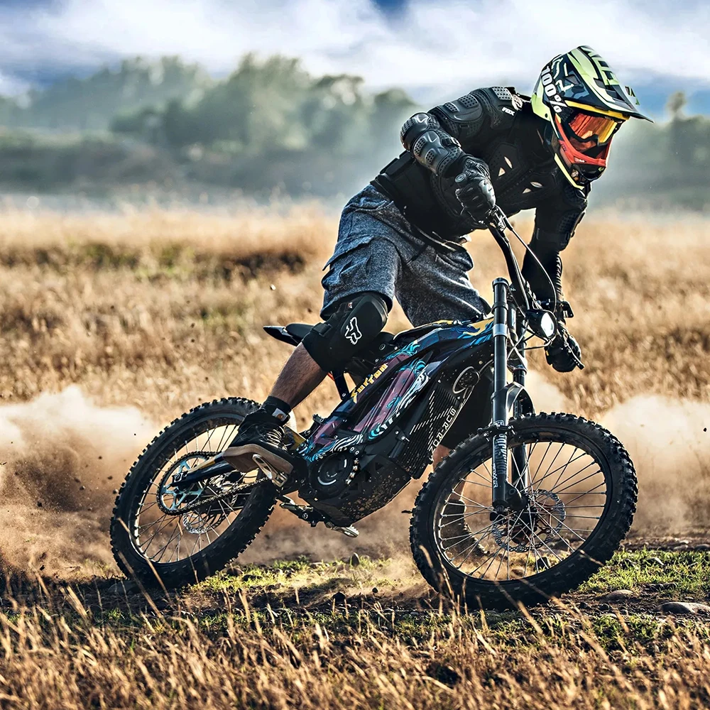 HEZZO 72V 8000W Electric Dirt Bike - 389Nm Torque, 35Ah Battery