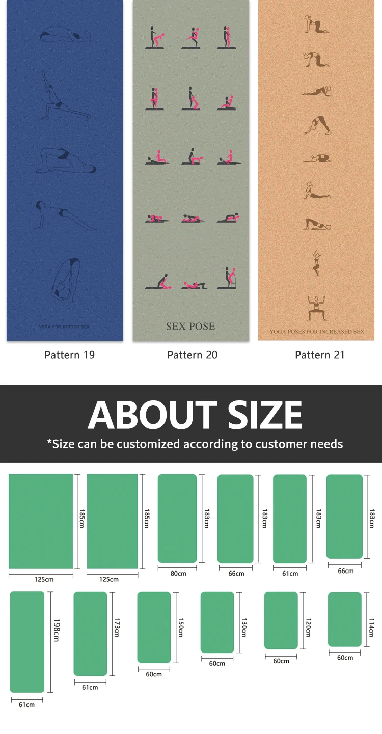 Instructional Yoga Mat With Poses Printed Muscle Power On It 24 Yoga