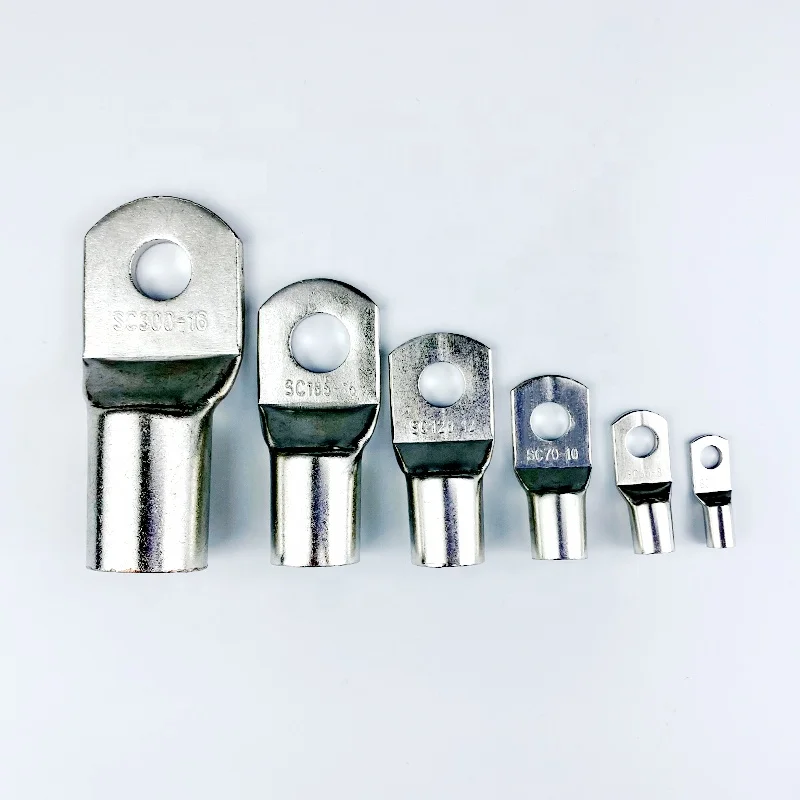 Single Hole Brass Connectors Tube Terminal Cable Lugs CE Drum Set 16mm Ring Type Lugs High General Electrical Copper