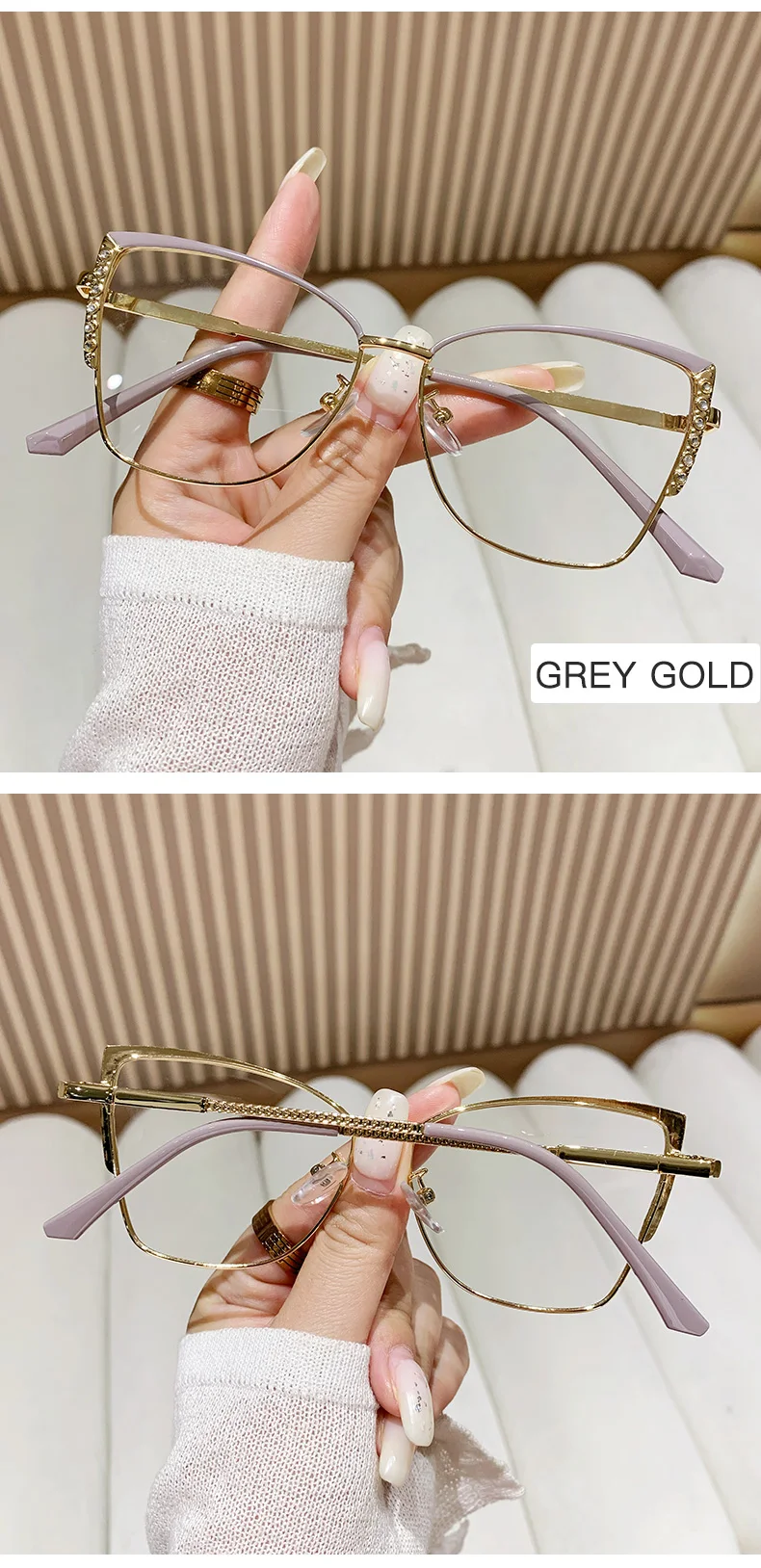 2024 Fashion Photochromic Anti Blue Light Glasses Retro Cat Eye Dot   H0d43ed9ce64c4dc6bfd53dd7458dbea3G 