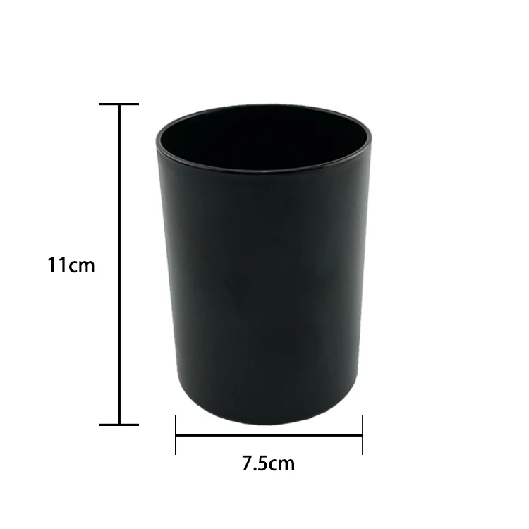 Оптовая продажа с фабрики высококачественный пластиковый держатель для ручек черный матовый цилиндр косметичка