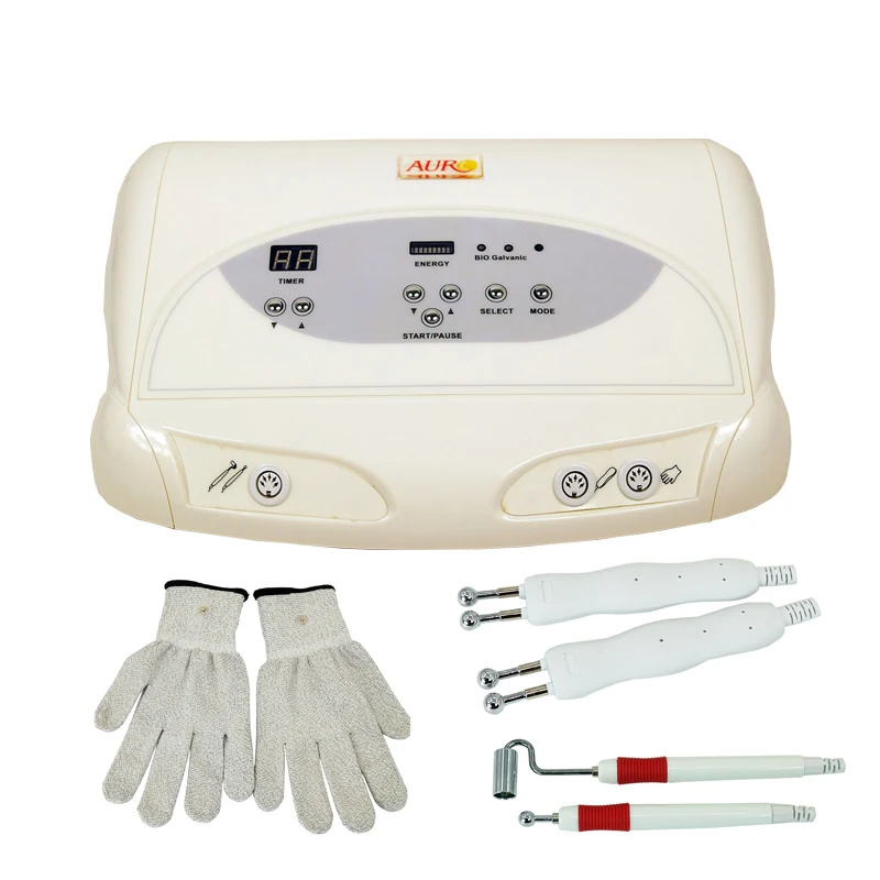 Au8403 Portable 3 In 1 Beauty Microcurrent Magic Gloves Galvanic Bio