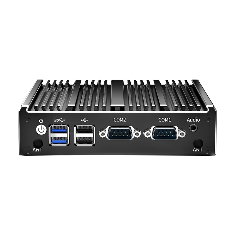Made in China Cheap Dual Core Intel Celeron N2840 DDR3L Mini Industrial Computer Fanless Dual Gigabit LAN 4GB RAM and 128GB SSD