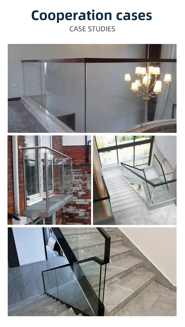 Modern Frosted Glass Balustrade for Outdoor Hospital Use Brushed ...