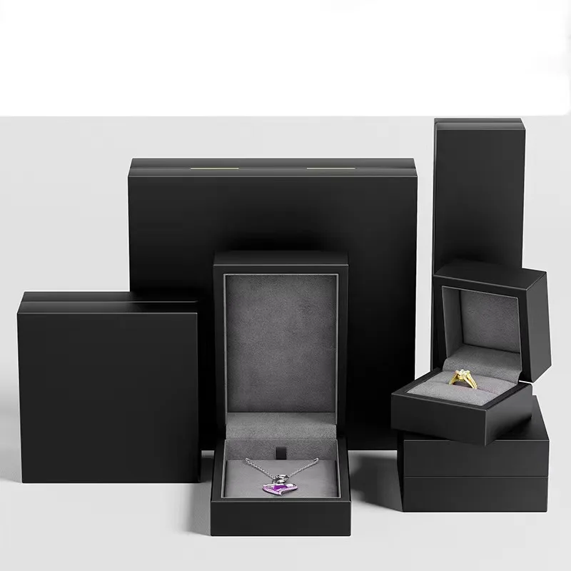 Forte Custom Luxury Wooden Jewelry Box Black Wood Jewelry Set Box