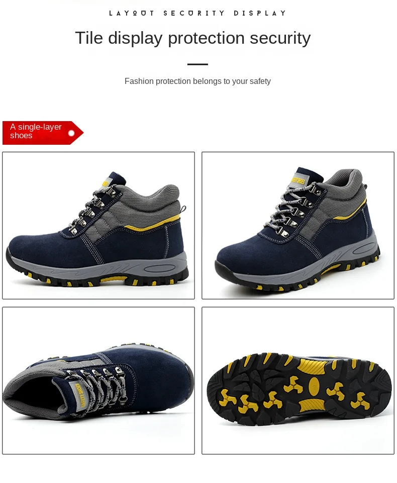 Hot Selling Cheap Genuine Leather Steel Toe Safety Shoes With Ce S3 S1p