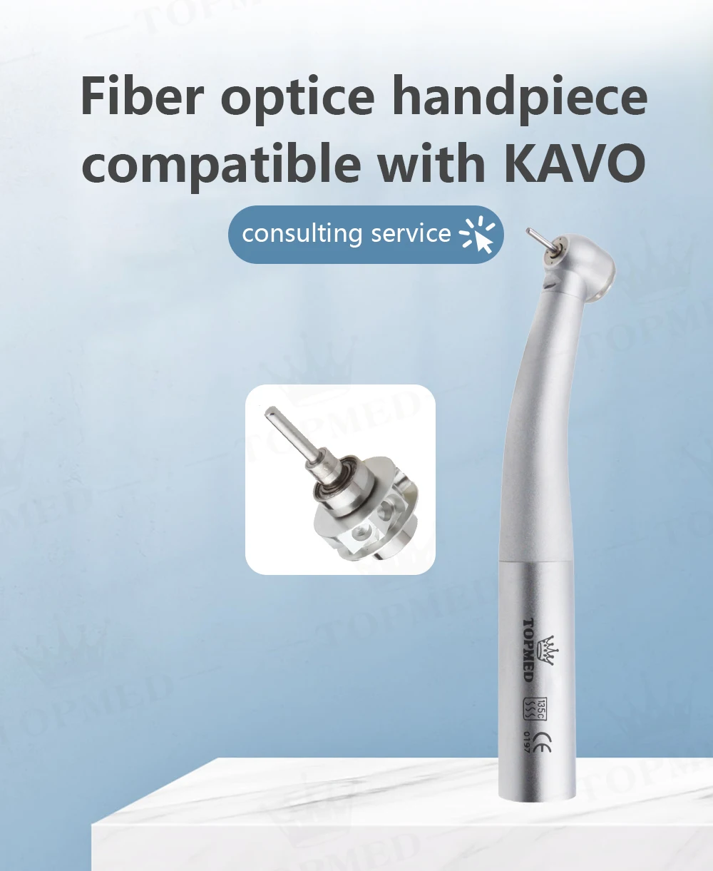 High Quality Led Dental Handpiece Tm8000b 6 Hole Fiber Optic Led High