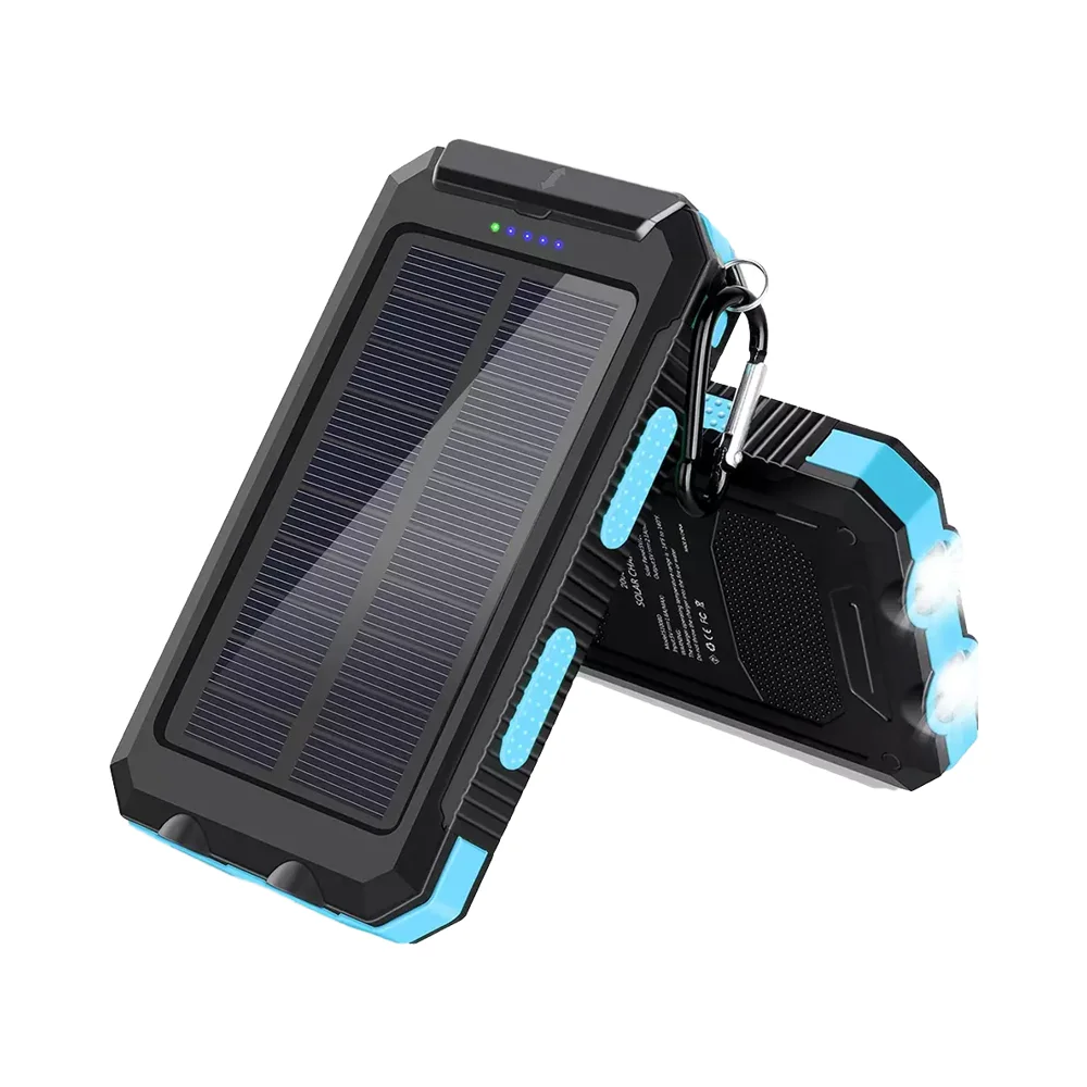 High Capacity Portable Power Station 8000 Mah Solar Charger Dual USB Output  Micro USB Type-C DC Input with 10W Power Output| Alibaba.com