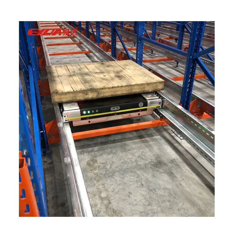 Warehouse Cold  Storage Automation Racking System Pallet Runner Radio Shuttle