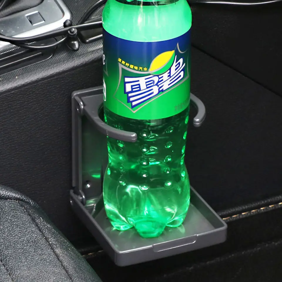 Adjustable Folding Drink Cup Holder With Screws Universal Bottle Holder