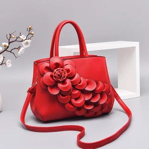 Minissimi Low MOQ Flower Solid Color Sacs Pour Femme Zipper Closure Durable Trendy Wallet Ladies Handbags