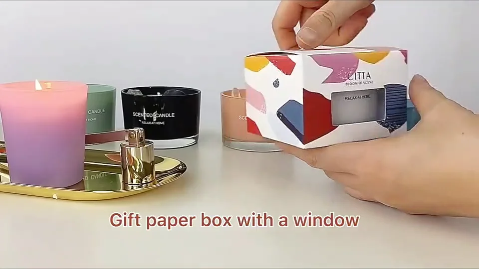 Wholesale Relaxing Luxury Crystal Aromatherapy Scented Candle Soy Wax