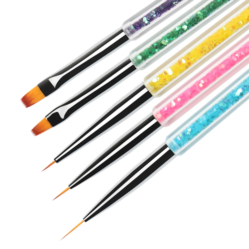 Bqan Double Head Uv Gel Painting Pen Drawing Acrylic Nail Brush Nail ...