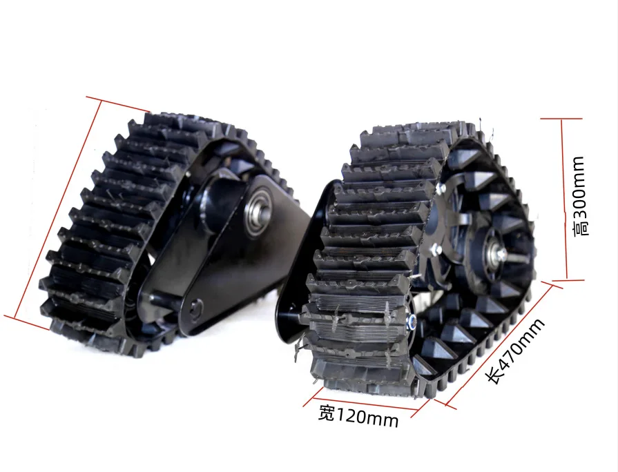 Rubber Tracks for Snowmobile ATV Go Kart  Retrofit/Upgrade