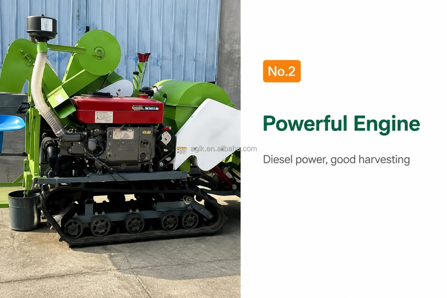 Mini Crawler Combine Harvester