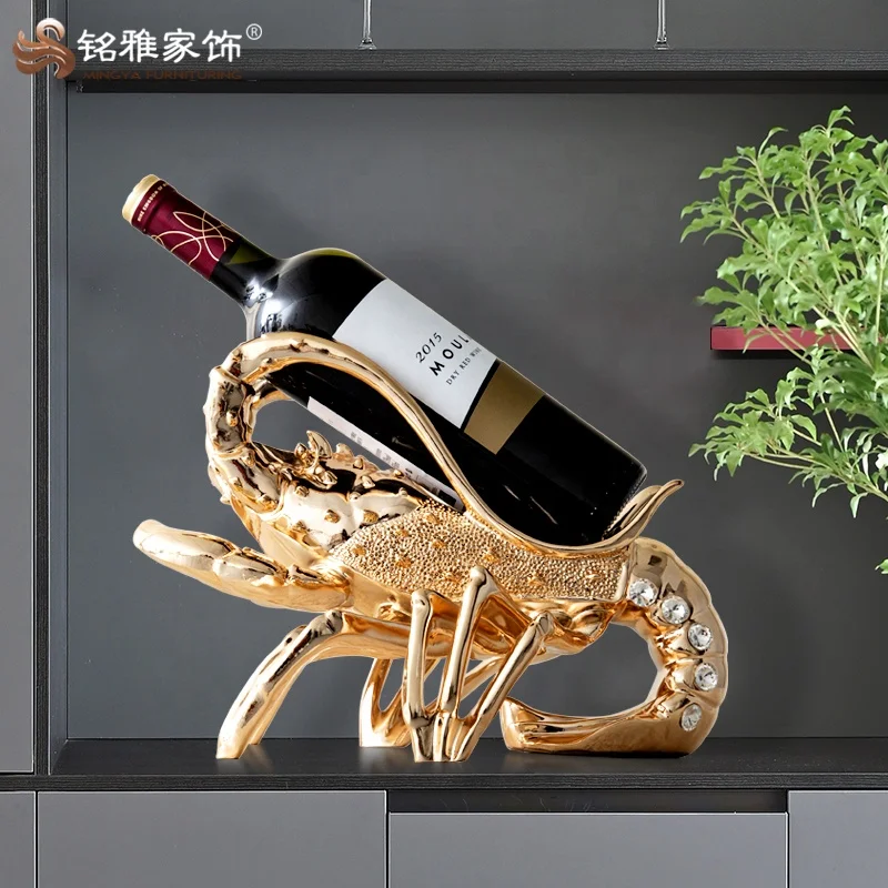 home decor luxury lobster wine bottle Alibaba