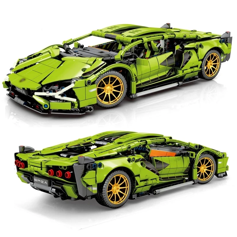 Sembo Technic 1254pcs Speed Super Racing Car Lamborghining Building ...