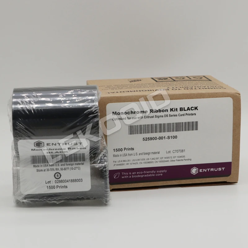 Ds2610 Ribbons Entrust Sigma DS Series Card Printer Black Ribbon Kit
