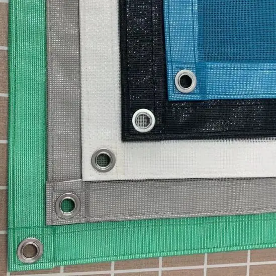 Durable PVC Coated Mesh Polyester Sheet Nylon Plastic Tarpaulin for Scaffolding Safety Net Protective Application