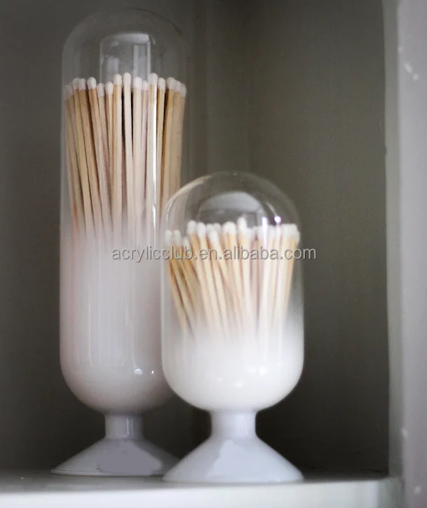 Color Glass Match Cloche Bottle Factory Wholesale Custom Matches In