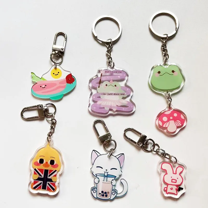 Pendant Keychain  Cute  Frog Anime Acrylic Charms Phone Charm