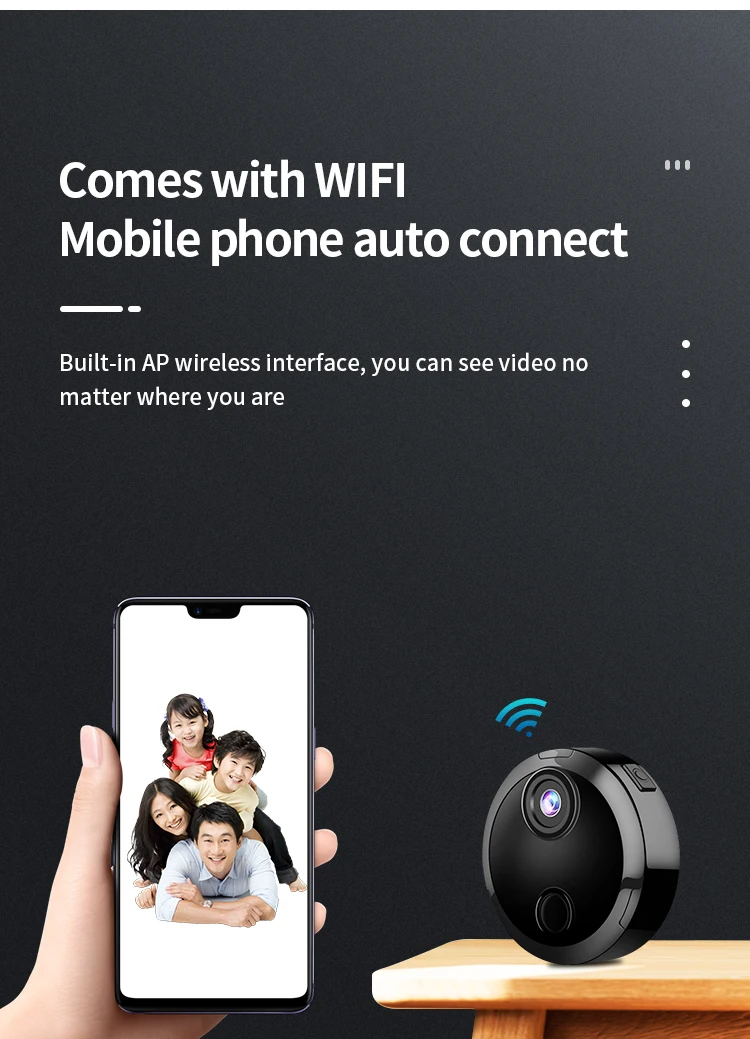 4K Wireless Mini Camera WIFI  IP Remote HD Network  Camera