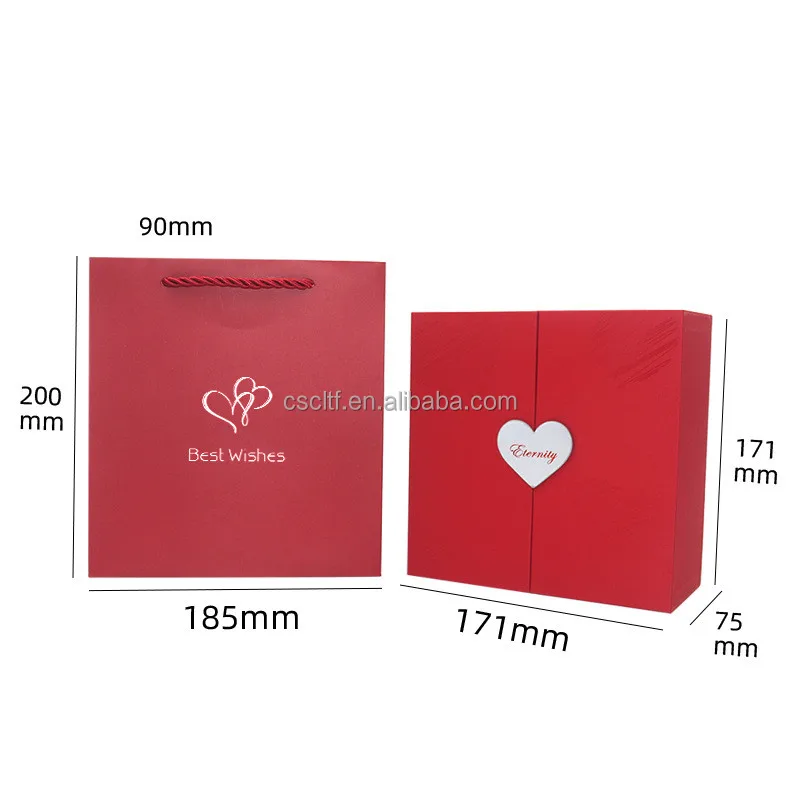 16 Preserved Eternal Rose Flower Lipstick Necklace Box Rose Jewelry