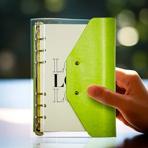 Notebooks Refillable A5 School Office Free Sample Diary New Products Eco-friendly Clear Tpu Cover Custom Loose Leaf Organizer