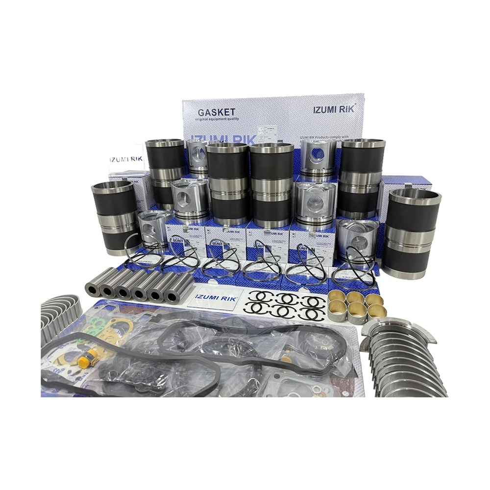 Aftermarket Engine Parts Overhaul Rebuild Kit with Overhaul Kit Main & Conrod Bearing with Thrust Washer for Hino EH700 EH750