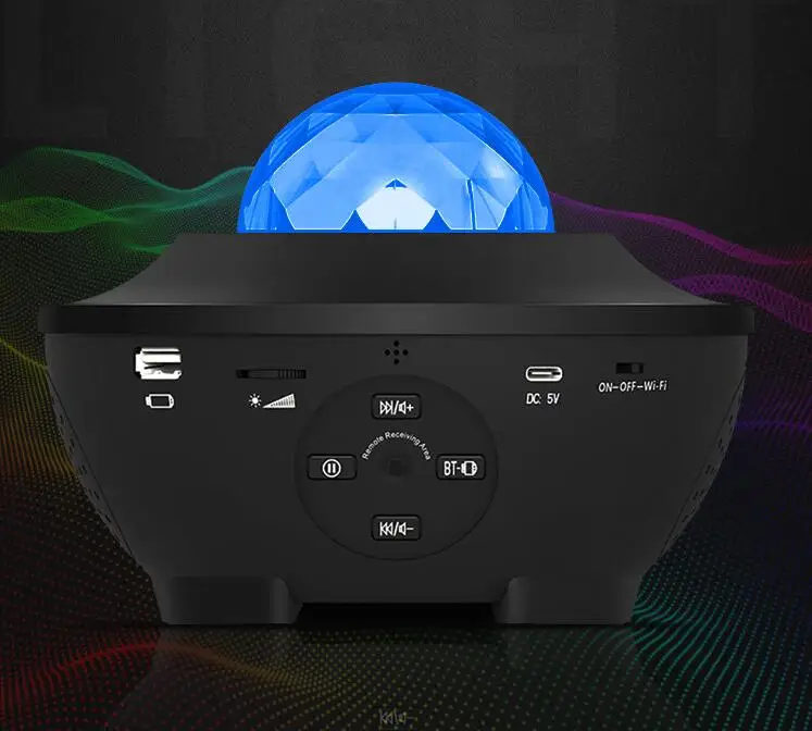 New Wifi App Remote Control Usb LED Star Projector Night Lamp With Music Speaker Sky Starry Night Light for Bedroom