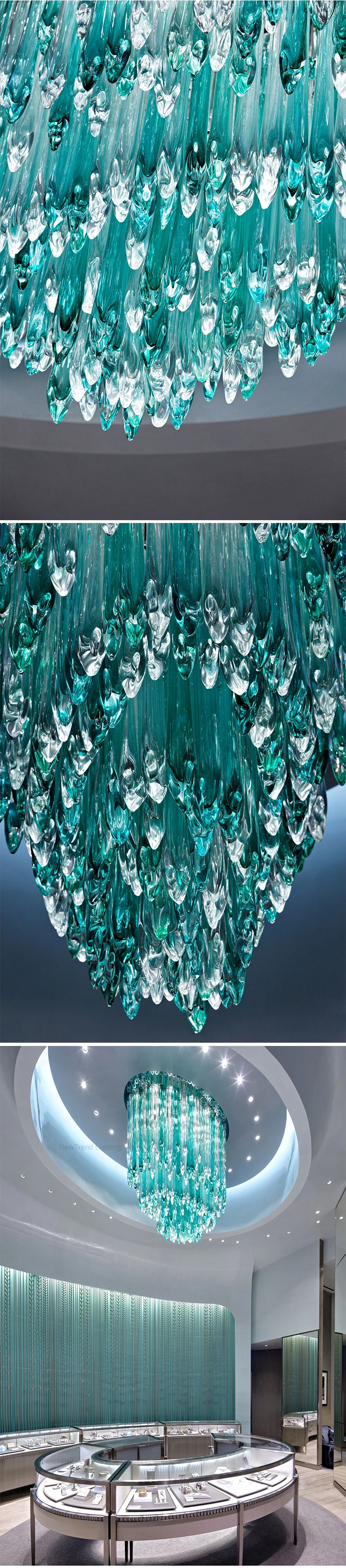 cpl 60 new product indoor project decoration lighting mall hotel lobby custom large chandelier  -2