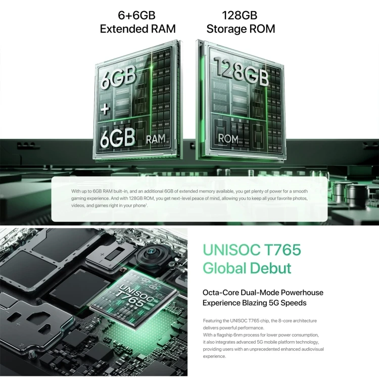 Novo Lançamento UMIDIGI G9 Smartphone 5G 6+128GB Telefone Móvel 4G