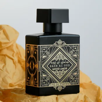 Wholesale Luxury 50ml Wooden Eau De Parfum for Men Original Arabic Lataffa Private Label Men's Perfume for Dubai Middle East