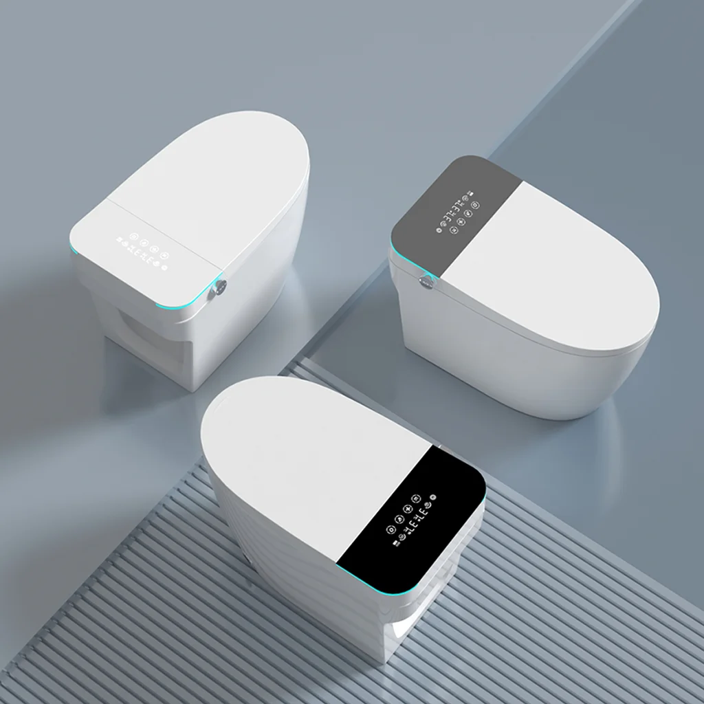 Fashion Auto sensor flush open electric one piece automatic modern wc ...